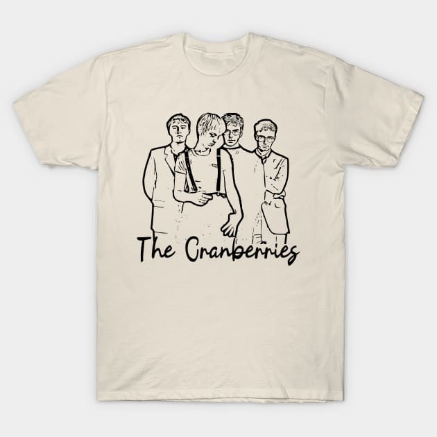 the cranberries, band rock T-Shirt by Degiab